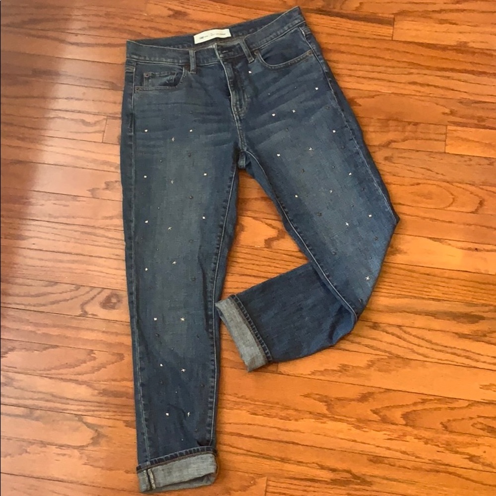 GAP size 26 jeans w/ mini star studs